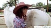 Video sex new Hot and sexy amateur cowgirl rides cock for cash in an outdoor sex online high quality