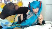 Free download video sex hot Lana Rain cosplaying as Miku glass dildo cumshow Mp4