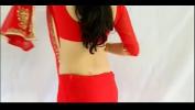 Video sex new Sexy Girl Wearing Red Saree and showing her boobs and back high quality