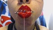 Free download video sex new Bright Red Lips Drool and Spit a LOT of Saliva of free