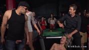 Watch video sex 2020 Blonde fucked and cummed in public pool bar