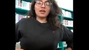 Video porn hot Beautiful College girl with nerd glasses flashing the most perfect tits in her library Mp4 online