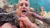 Free download video sex hot Babe Blowjob Big Dick and Cum in Mouth Outdoor by the Sea Mp4 online