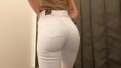 Video porn 2022 Fit girl try on haul slim fit jeans comma trousers period 4k Mp4