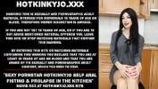 Video porn 2022 Sexy pornstar Hotkinkyjo self anal fisting amp prolapse in the kitchen online