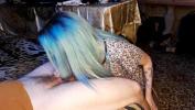 Free download video sex hot asian woman with blue hair touches her lips to an uncircumcised penis HD