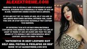 Watch video sex Hotkinkyjo in sexy leopard suit self anal fisting amp prolapse on bed online fastest